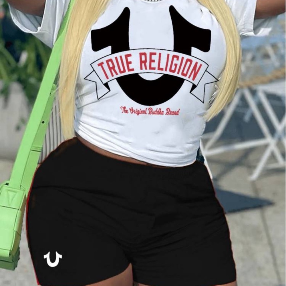 True Religion Women's Black Shorts